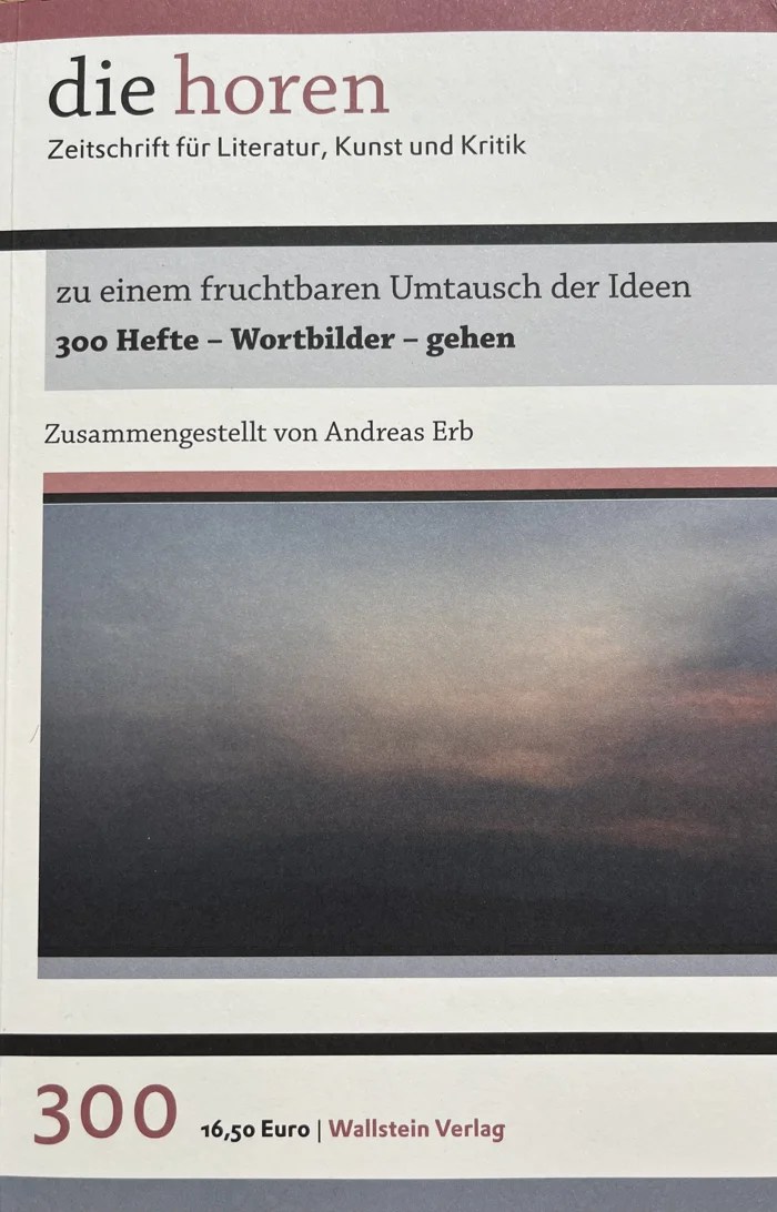 Cover of die horen 300 – click for the reading sample (opens in new tab)