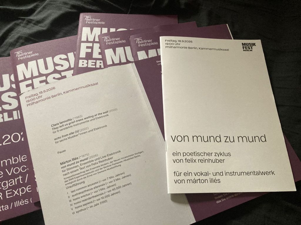 premiere von mund zu mund, titelbild